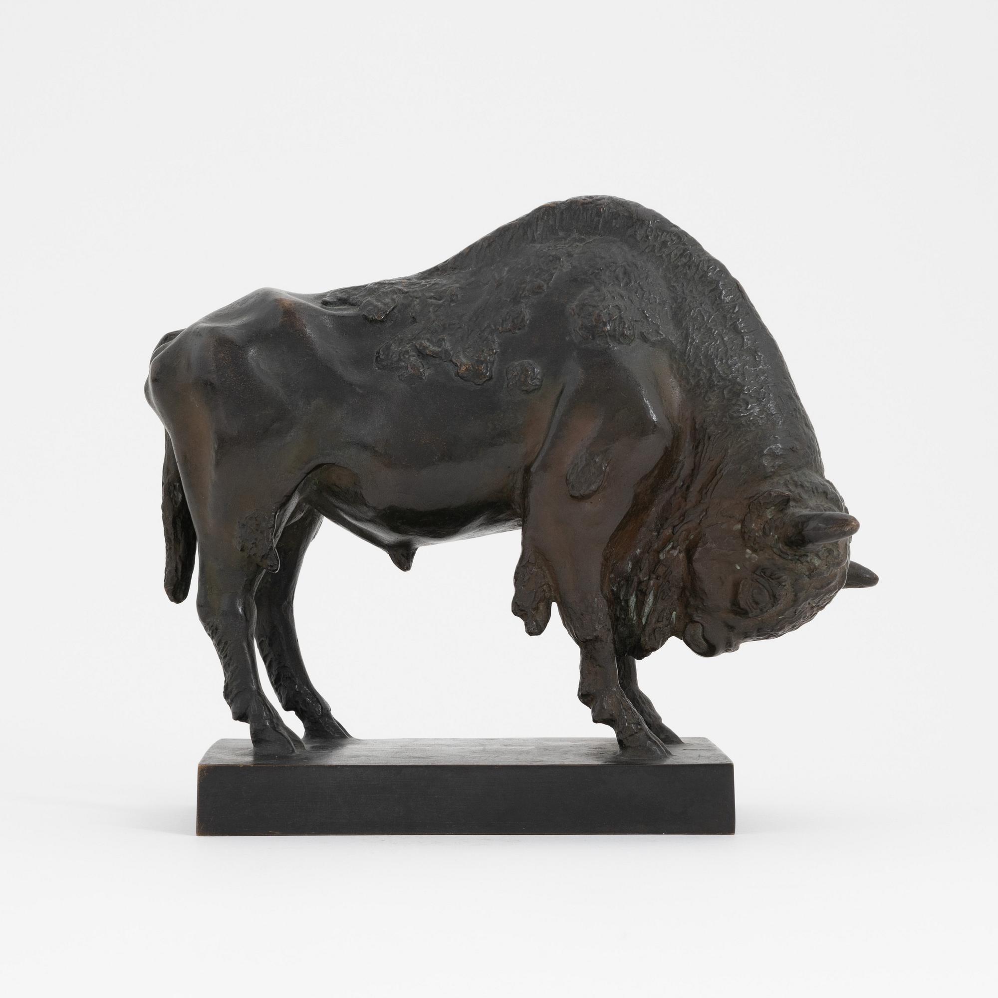 Axel Tson Möller, sculpture. Signed. Foundry mark. Bronze. Height 18 cm. Length 21 cm.