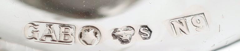 LJUSSTAKAR, 4 st (2+2), silver, GAB, 1960-tal.