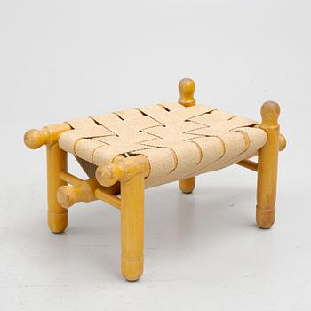 Erik Höglund, stool, "Grisen" (The Pig), Kopparfly, 1960s, provenance Sven Lundh.