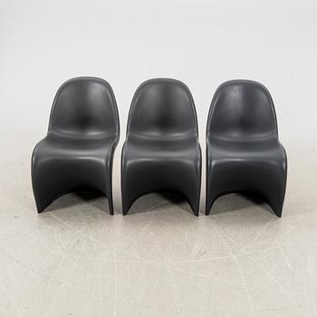Verner Panton, stolar, 3 st, "Panton chair", Vitra.