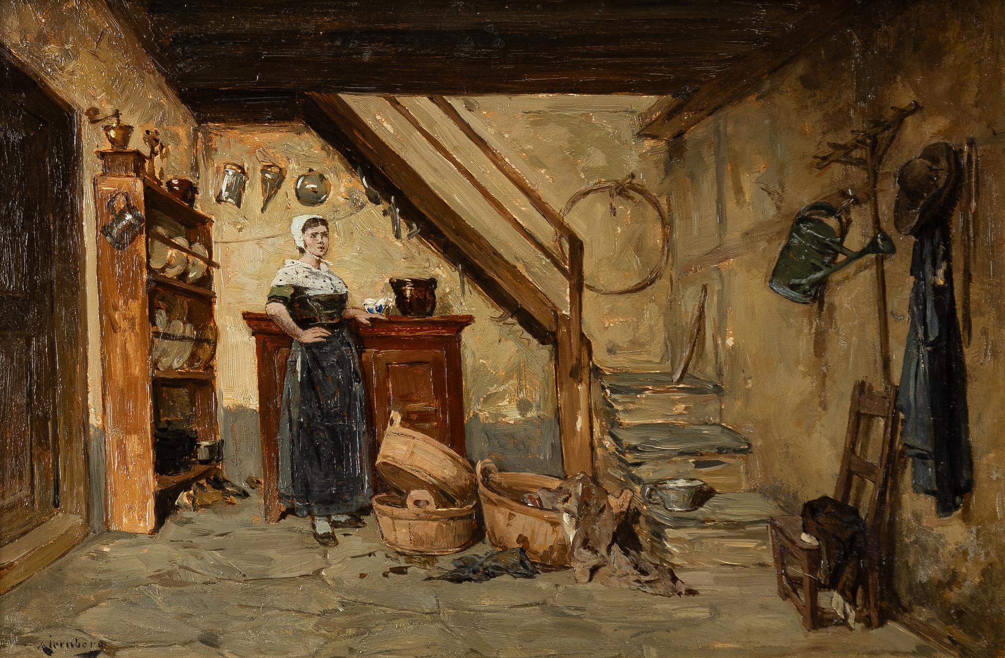 August Jernberg, Köksintriör.