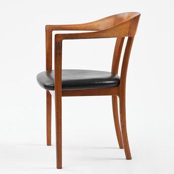 Ole Wanscher, a rosewood armchair, cabinetmaker A.J. Iversen, Denmark, 1950s-60s.