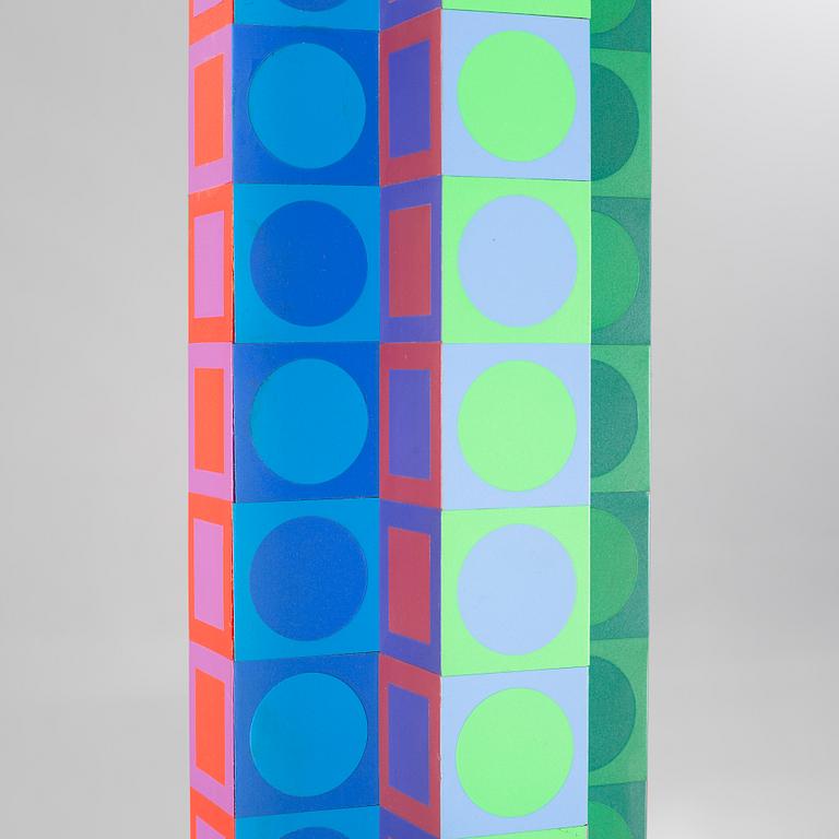 VICTOR VASARELY, skulptur, Editions Pyra A.G., Zumikon, Schweiz, signerad och numrerad 32/50.