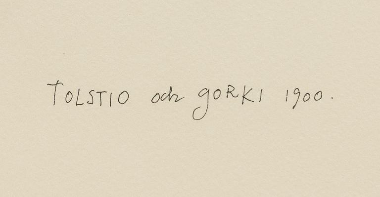 Madeleine Pyk, "Tolstio och Gorki 1900".