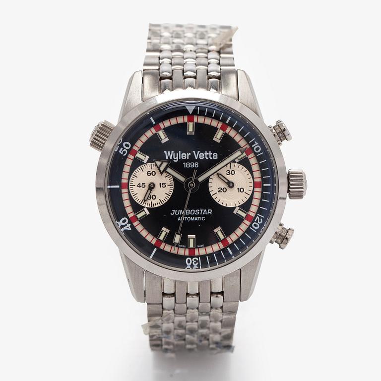 Wyler Vetta, Jumbostar, armbandsur, 40 mm, stål, automatisk.