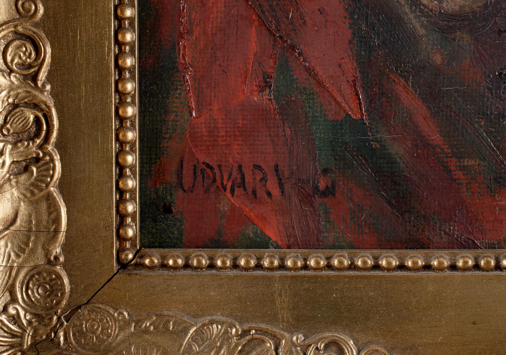 GEZA UDVARY, tillskriven, olja på duk. Sign.