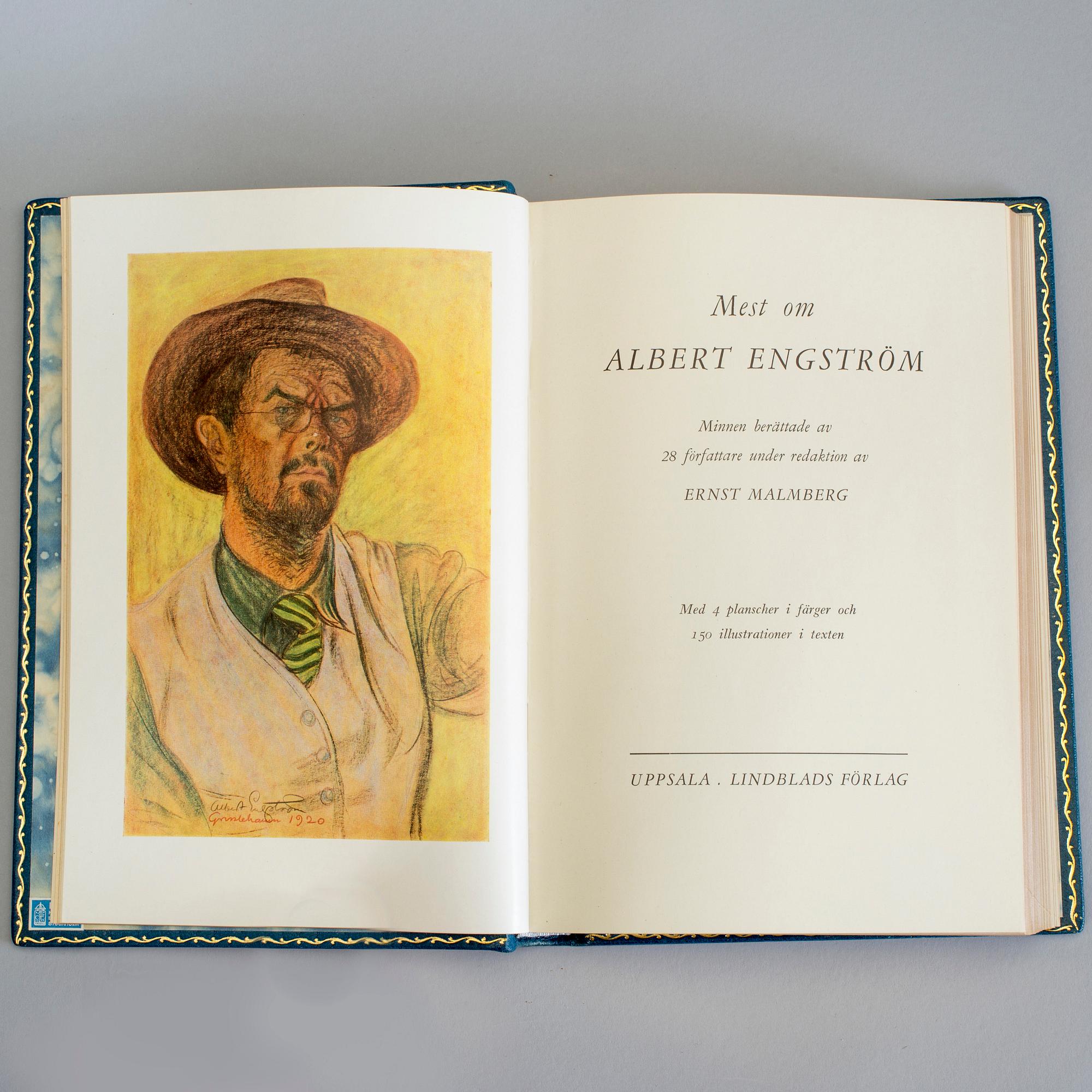 ALBERT ENGSTRÖM, 11 vol, bla Samlade berättelser av Albert Engström, Stockholm 1924-27.
