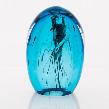 ELLA VARVIO, A glass sculpture, signed Ella Varvio 2016.