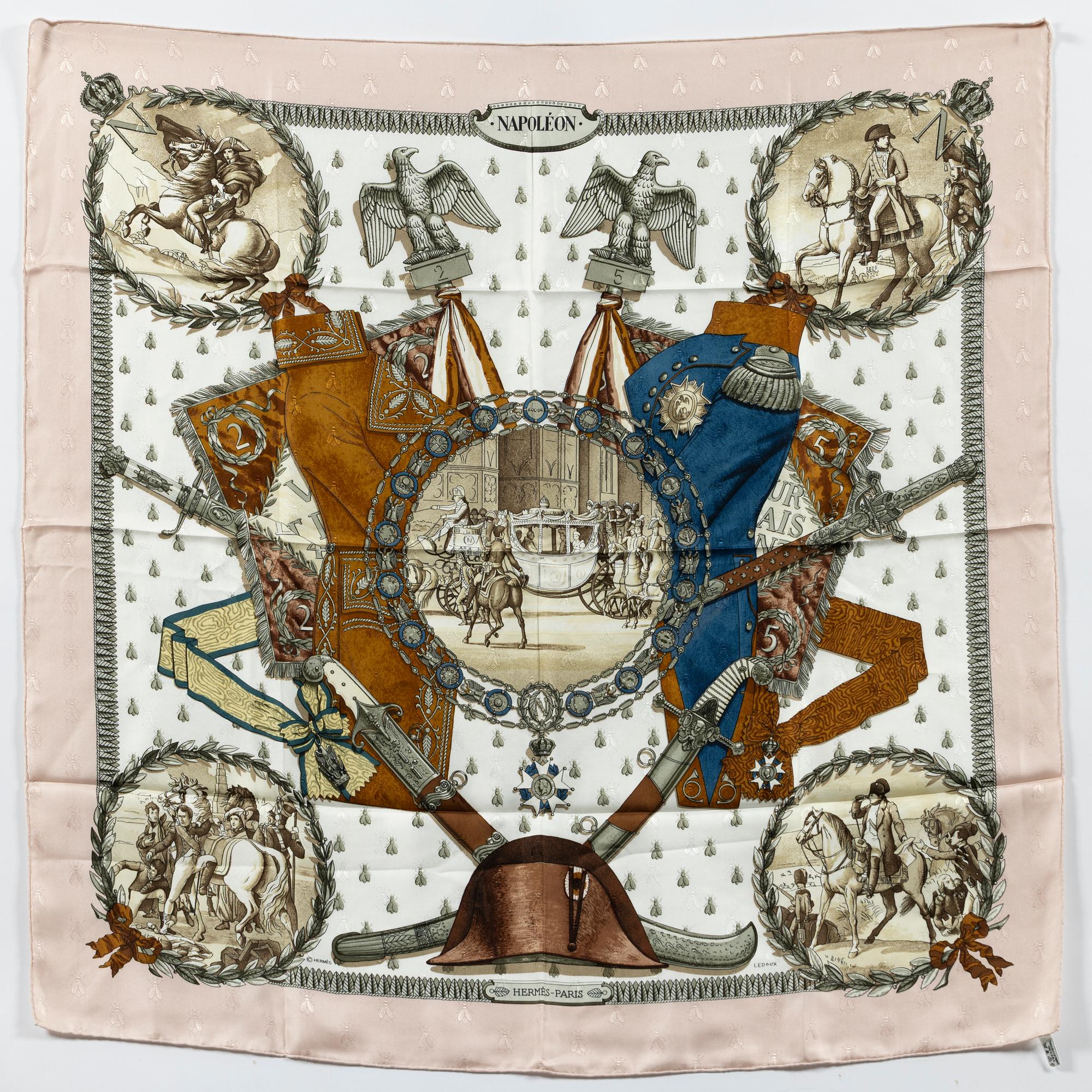 Hermès, scarf, "Napoléon".