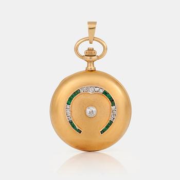 981. POCKET WATCH, 27 mm, hunter,