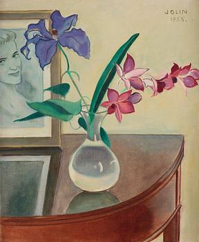 Einar Jolin, Still life with flowers.