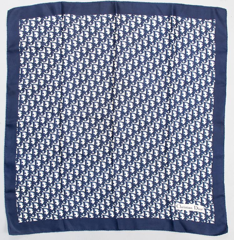 CHRISTIAN DIOR Scarf, Purse and Makeup Pouch.