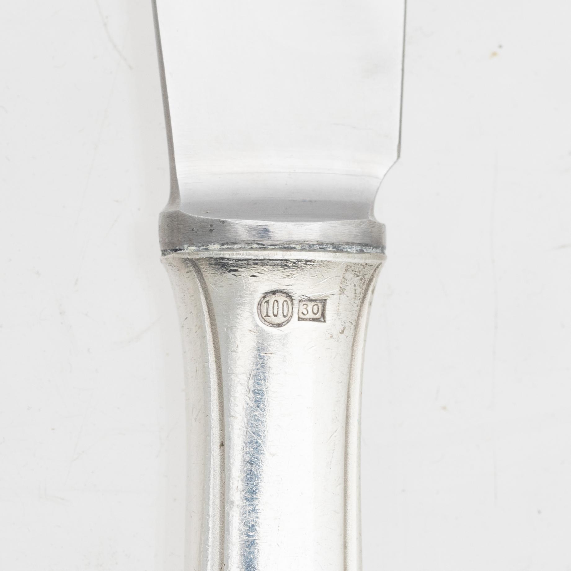 Bestickuppsättning, 89 delar, nysilver, Wellner Silber, August Wellner & Söhne, Tyskland, 1900-tal.