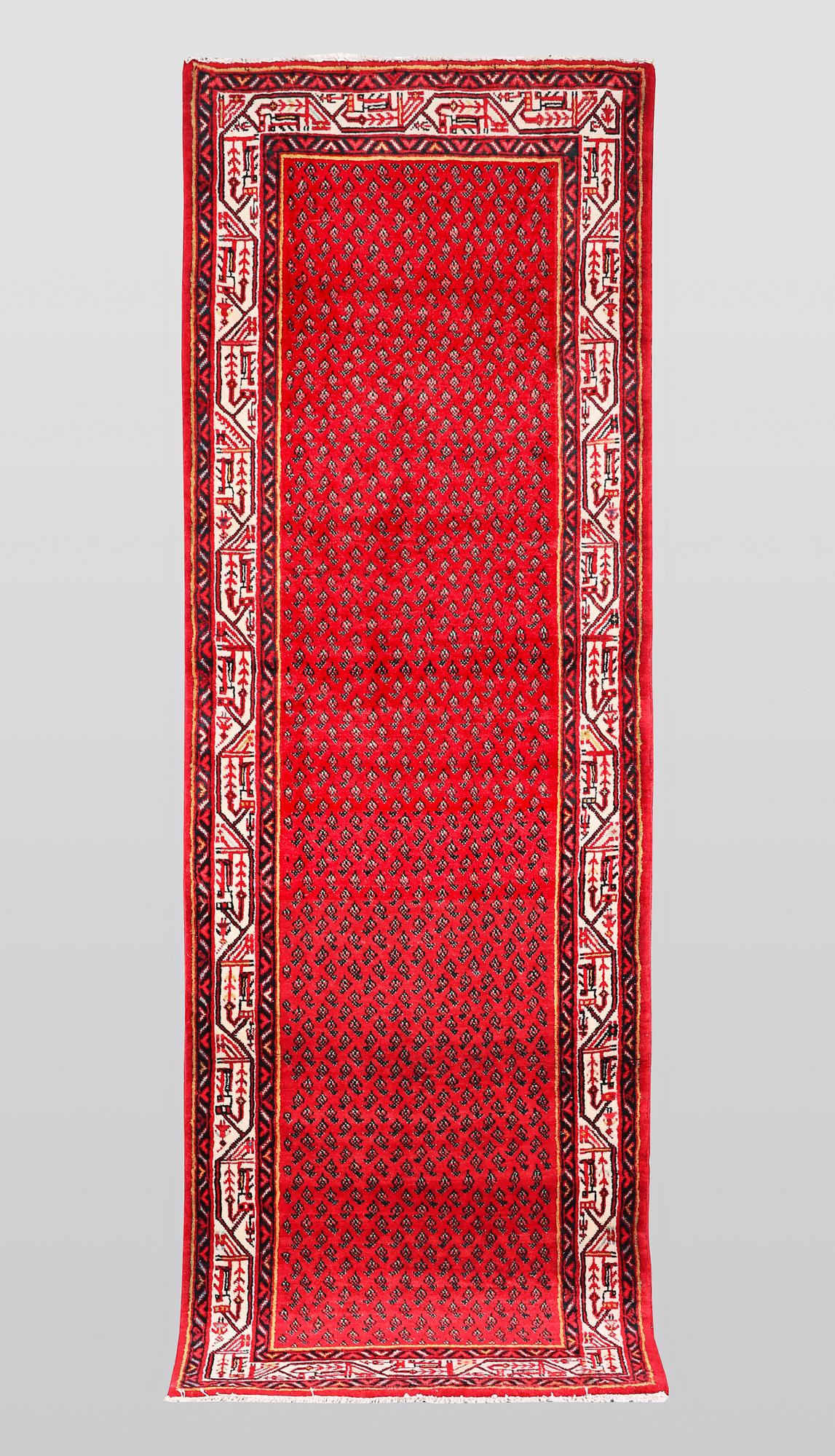 Gallerimatta, Sarouk - Mir, ca 312 x 106 cm.