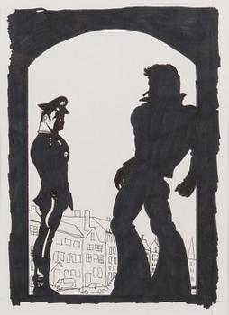 TOM OF FINLAND, SILHOUETTE - UNDER THE BRIDGE.