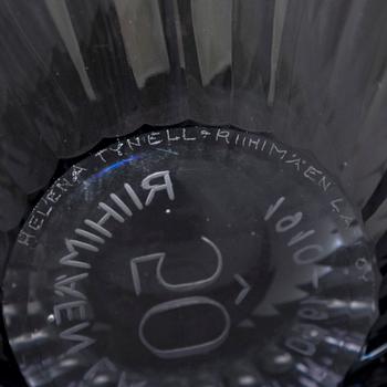Helena Tynell, a 'Riihimäen Lasi 50  1910-1960' bowl, signed Helena Tynell Riihimäen Lasi Oy, 1960.