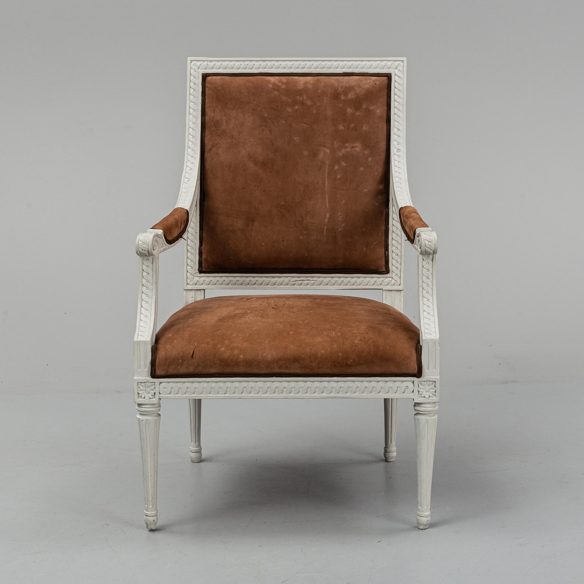 KARMSTOL, gustavianskt stockholmsarbete, 1700-talets slut.