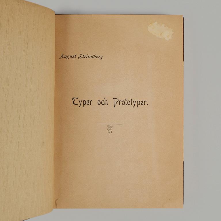 BOK, "Typer och Prototyper inom mineralkemien" av August Strindberg, Stockholm 1898.