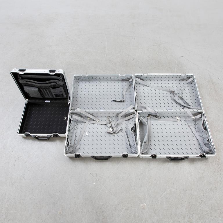 Bags, Rimowa, 3 pcs, aluminum, late 20th century.