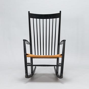 Hans J Wegner, a mid-20th-century 'J16' rocking chair, Denmark.