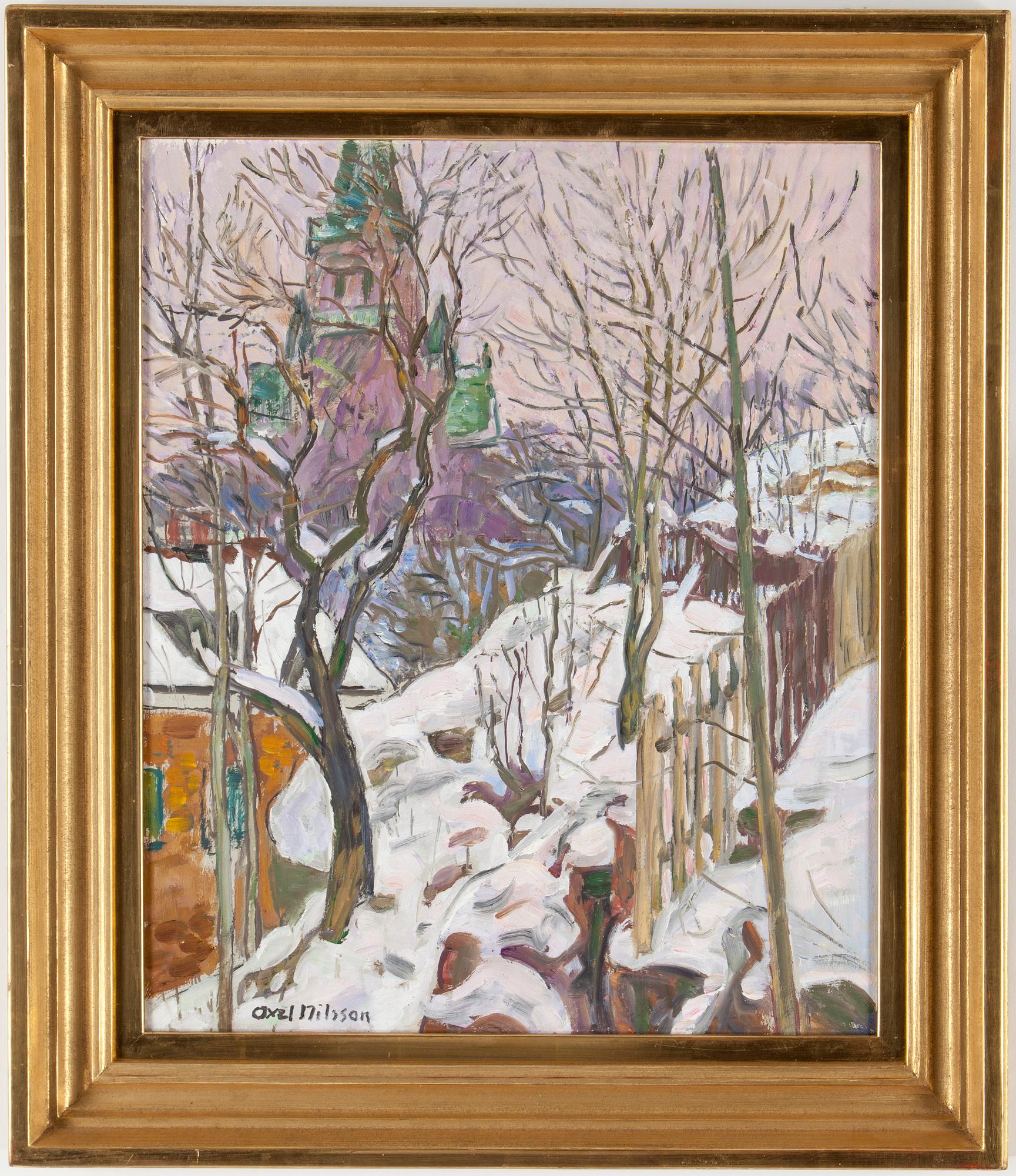 AXEL NILSSON, pannå, signerad Axel Nilsson.