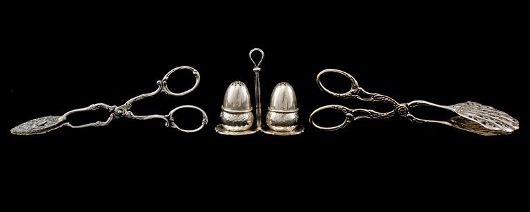 PARTI SILVER, 11 delar, 1900-talets andra hälft. Vikt 158 gram.
