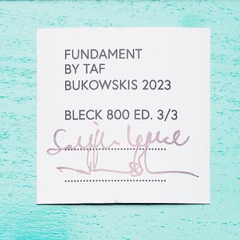 TAF, Gabriella Lenke & Mattias Ståhlbom, "Bleck 800", pedestal, ed. 3/3.