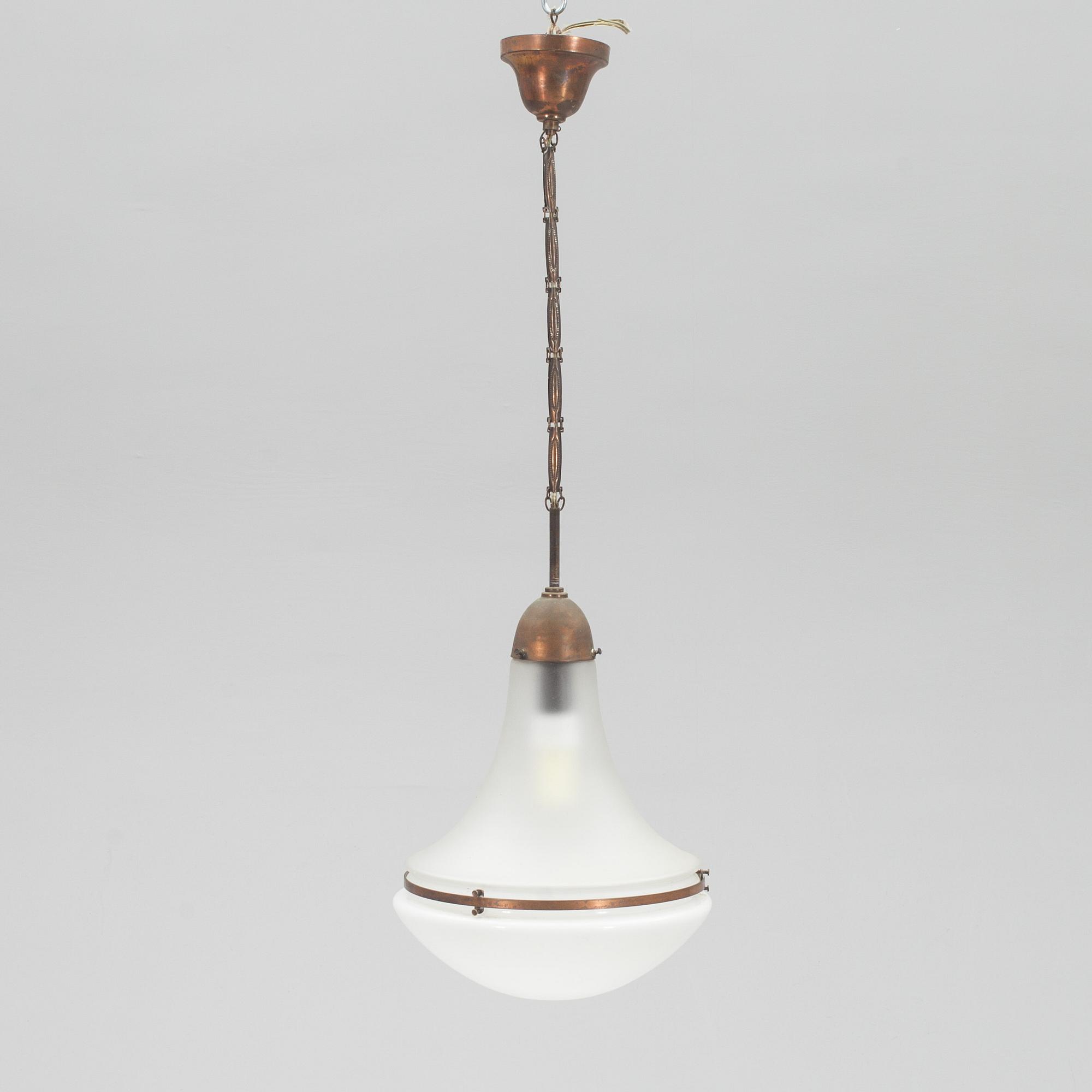 TAKLAMPA, "Luzette", Peter Behrens, för AEG (Allgemeine Electricitäts-Gesellschaft), 1900-talets första hälft.