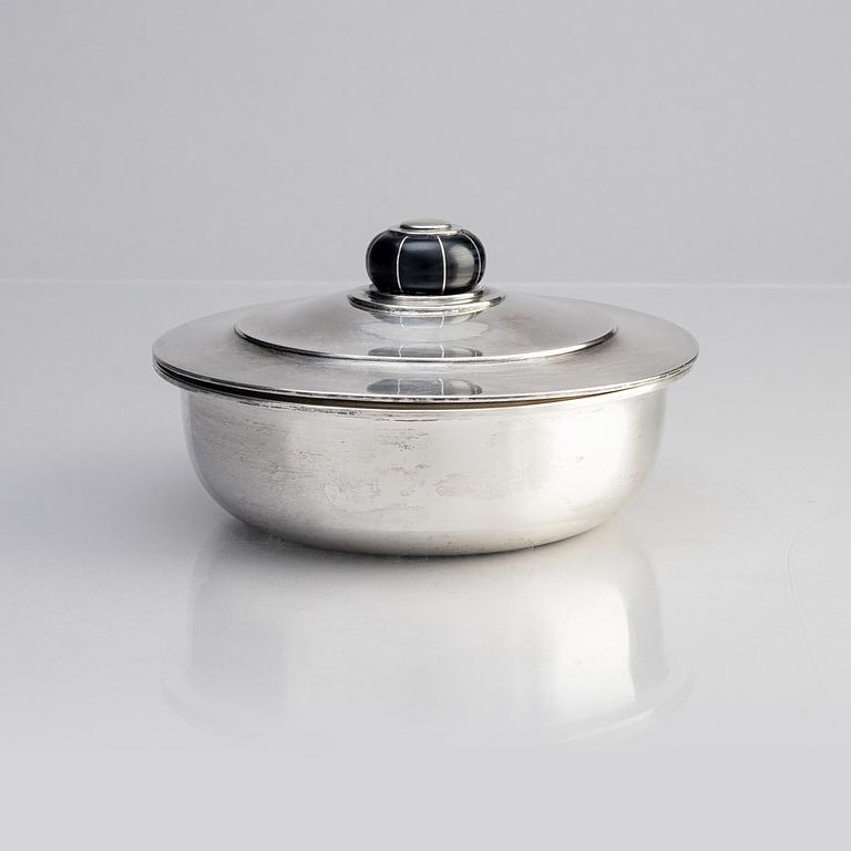 A dish with handle and cover, silver, MGAB, Uppsala, Sweden, 1934.