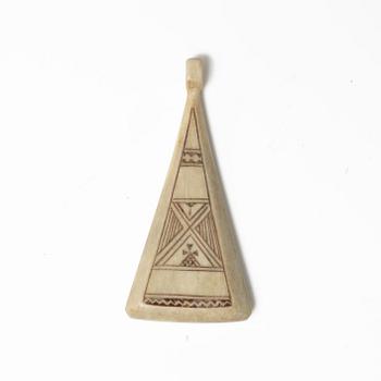 Sune Enoksson, a collection of seven pieces of jewellery, renindeer antler.