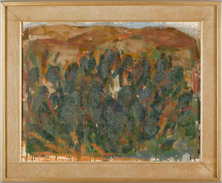 LAMBERT WERNER, olja på pannå, osignerad.