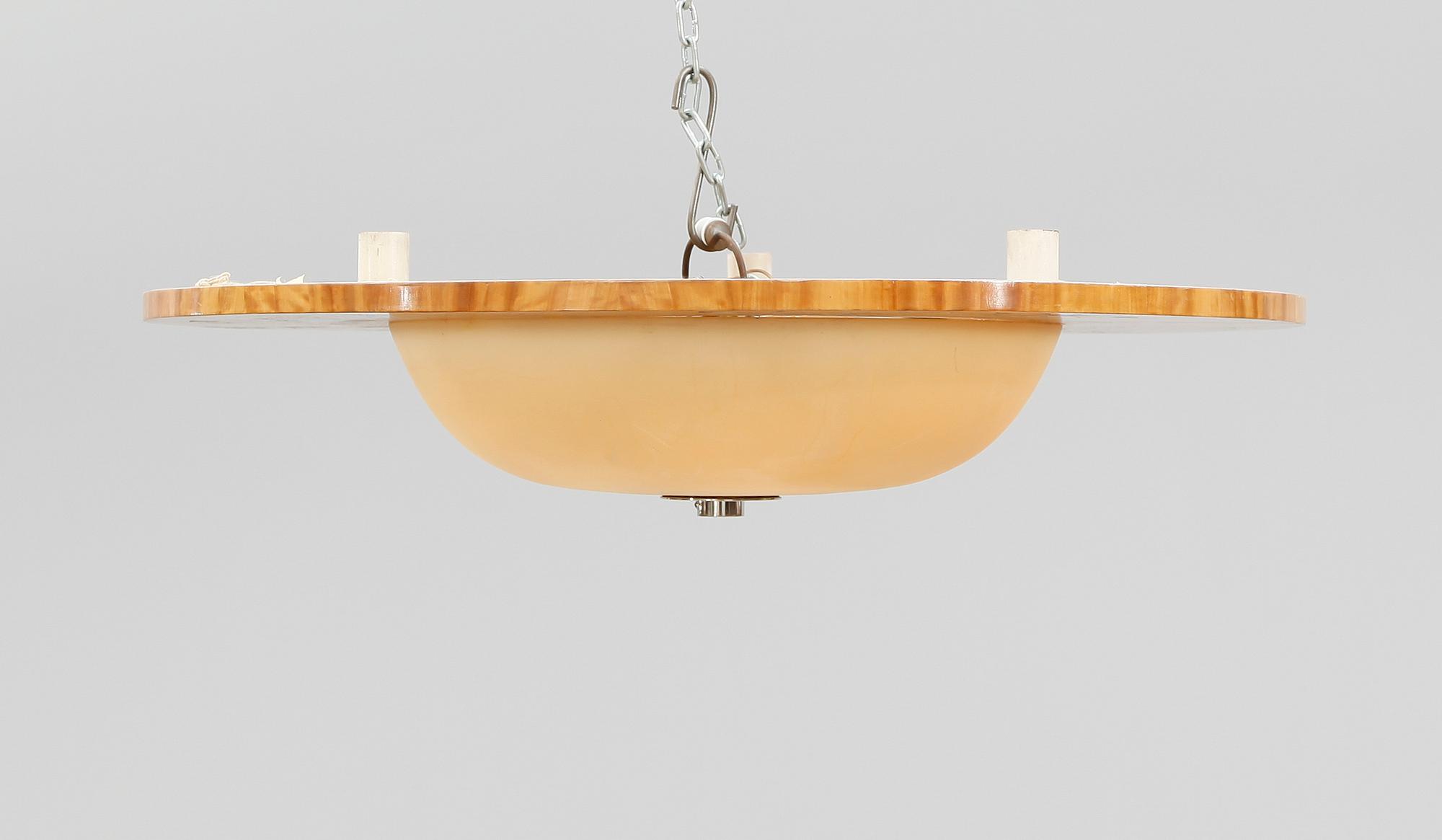 TAKPLAFOND, sannolikt Birger Ekman, Mjölby Intarsia, 1930-tal.