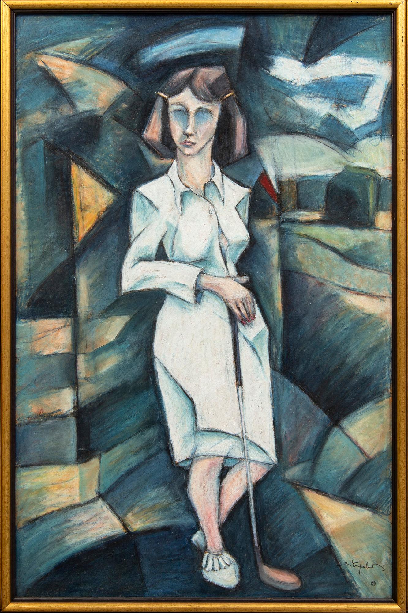 Jussi Taipaleenmäki, a signed oil on board.