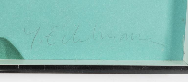 Yrjö Edelmann, lithograph in colours, signed 107/150.