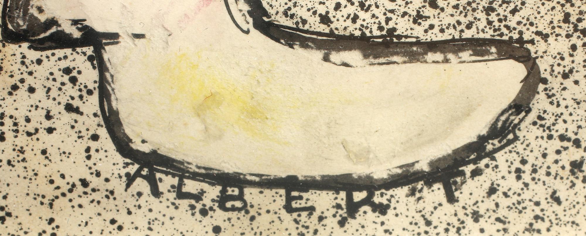 ALBERT ENGSTRÖM, blandteknik, sign, 1896.