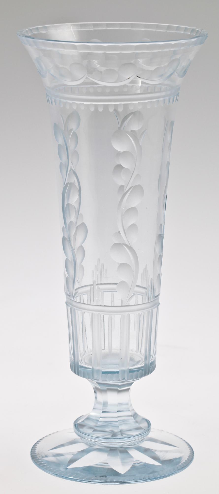 VAS, glas, Edvard Hald, Orrefors, sign o dat -28.