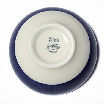 SERVISDELAR, 52 st, porslin, "Koka Blå", Hertha Bengtsson, Rörstrand, 1956-1988.