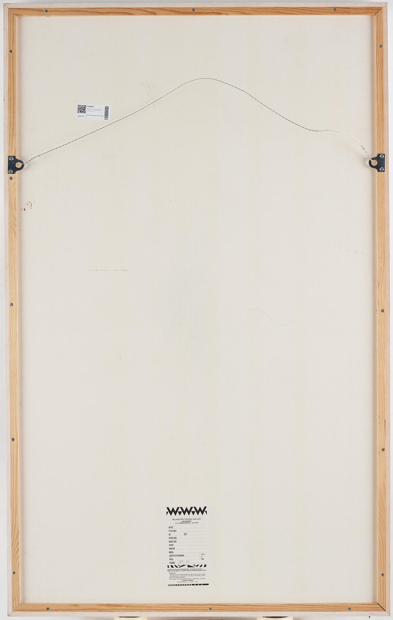 James Brown, diptych, etching, signed and dated 1990.