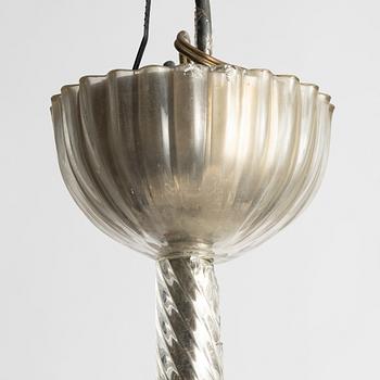 Fritz Kurz, Ceiling lamp, model KD 897/1, Orrefors, 1940s.