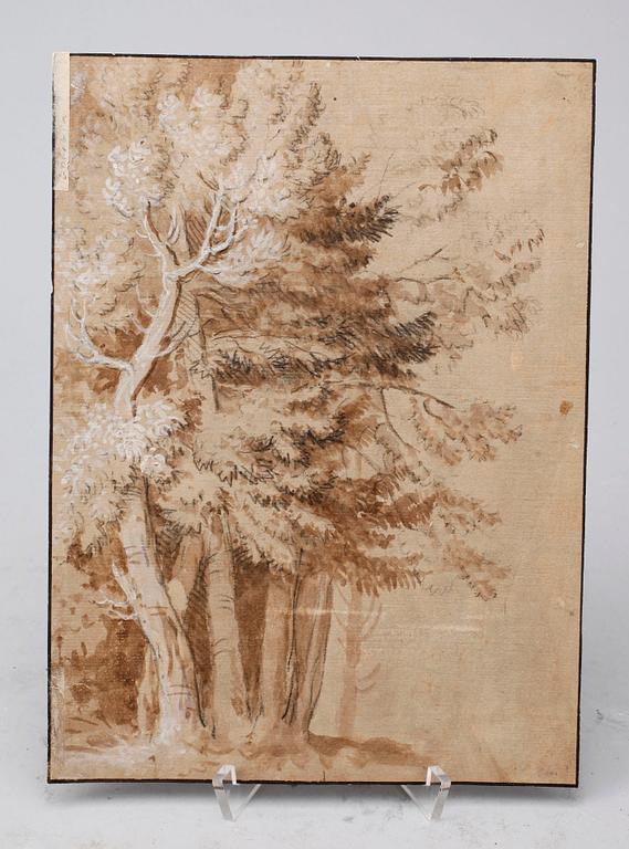 OKÄND KONSTNÄR, blandteknik med täckvitt, 1600-tal.