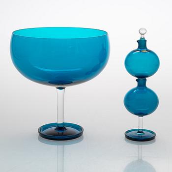 Nanny Still, lasiston osia, 12 kpl, "Harlekiini", Riihimäen Lasi Oy.