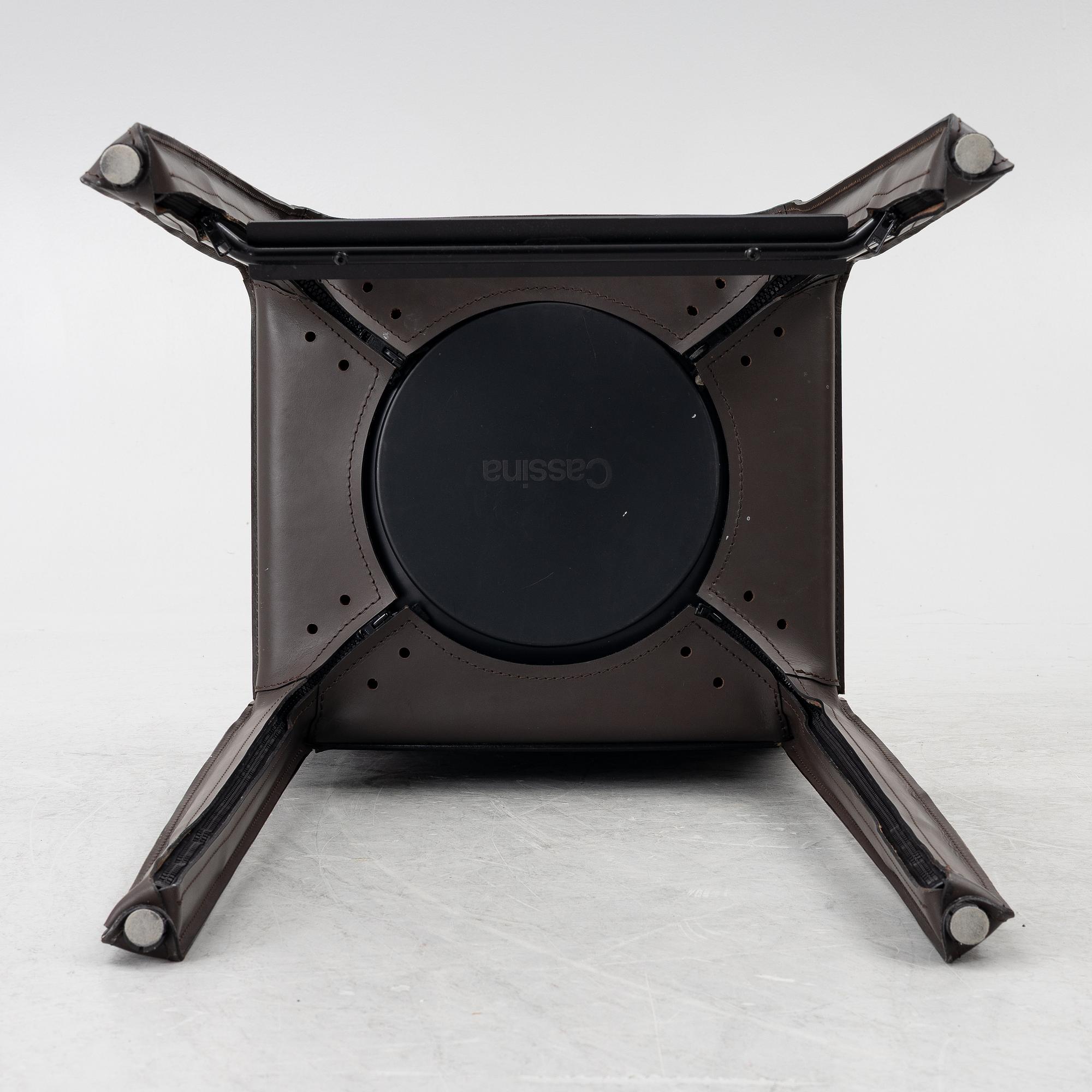 Mario Bellini, Three "410 CAB" bar stools, Cassina, Italy, 21st century.