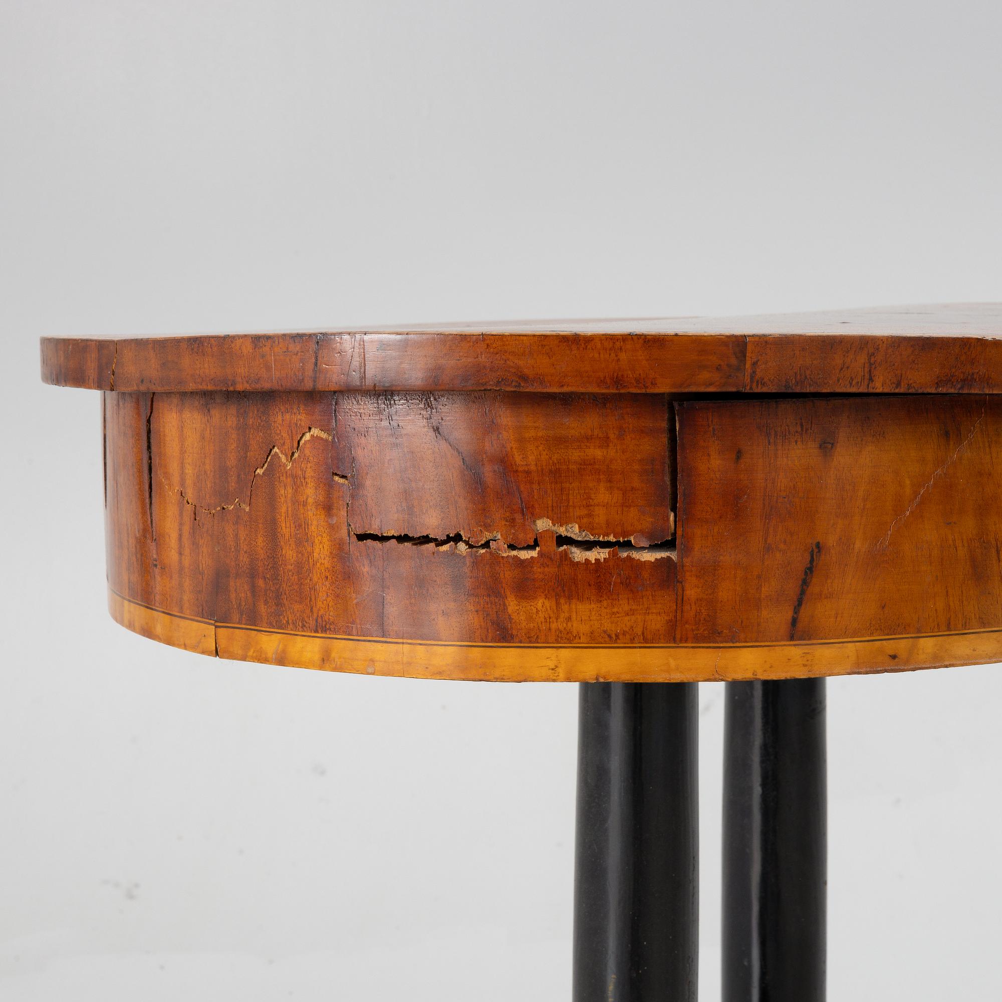 An Empire sewing table, mid-19th Century.