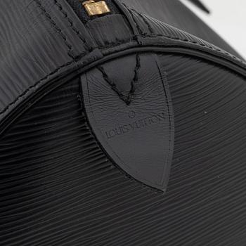 Louis Vuitton, a black 'Keepall Epi 50'.