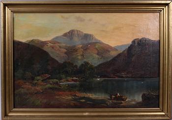 OKÄND KONSTNÄR, olja på duk, 1800-tal.