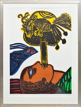 BEVERLOO CORNEILLE, aquatintgravyr i färg, signerad och numrerad 40/60.