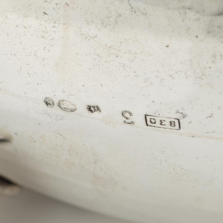 Såskanna, silver, rokokostil.