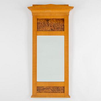 A 19th century birch mirror.