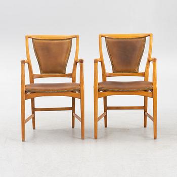A set of eight 'Bangkok' armchairs, Westbergs Möbler, Tranås, 1940's/50's.