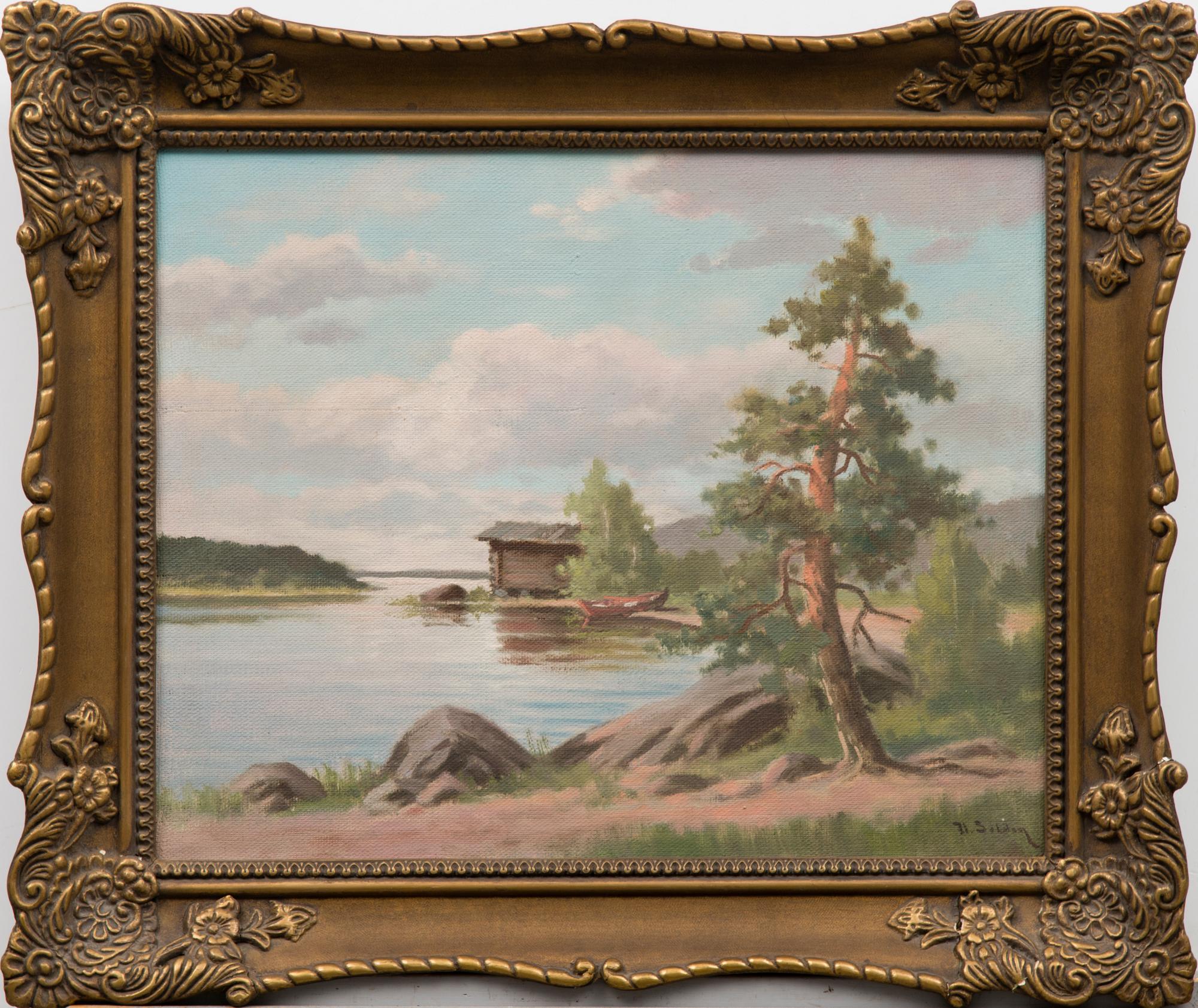 UUNO SOLDAN, öljy kankaalle, signeerattu.